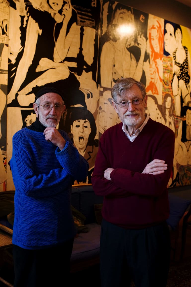 Frank Watters (left) and Geoffrey Legge made their gallery feel like an extended family rather than a business. 