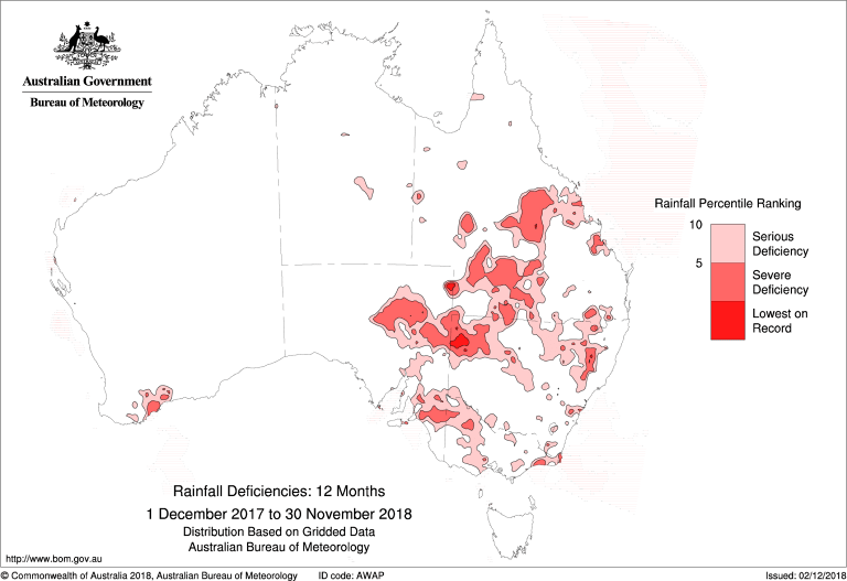 According to WA Department of Primary Industries and Regional Development's Ian Foster, the region's rainfall is in the lowest 10% of records. 