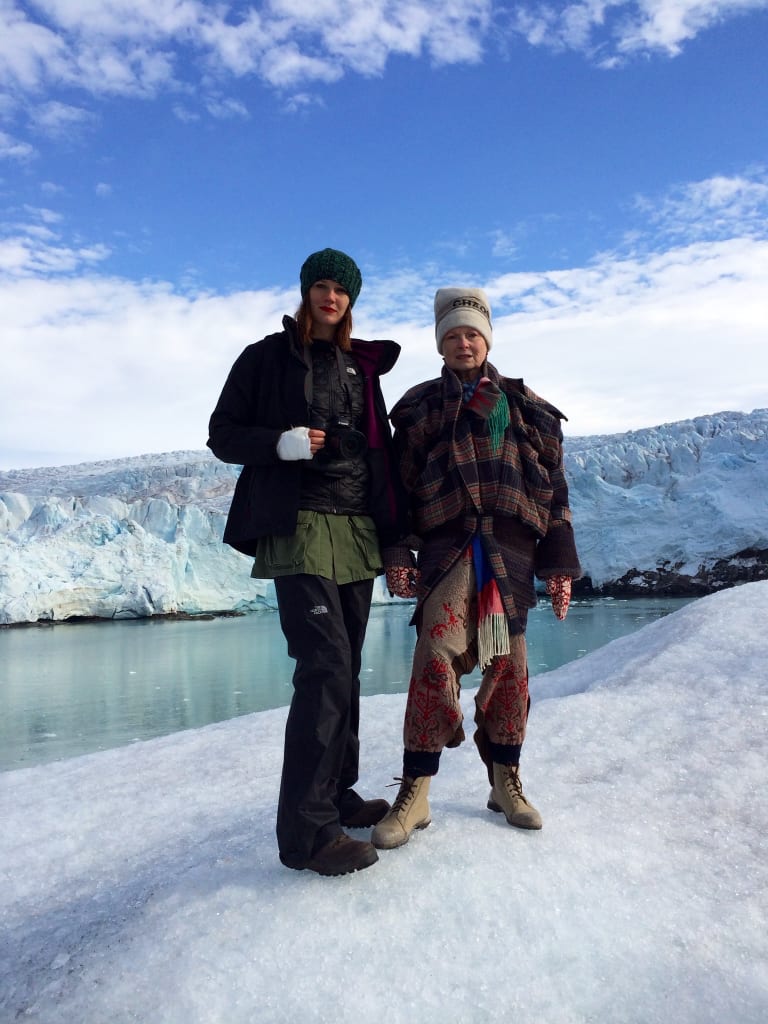 Documentary maker Lorna Tucker  and Vivienne Westwood in happier times.