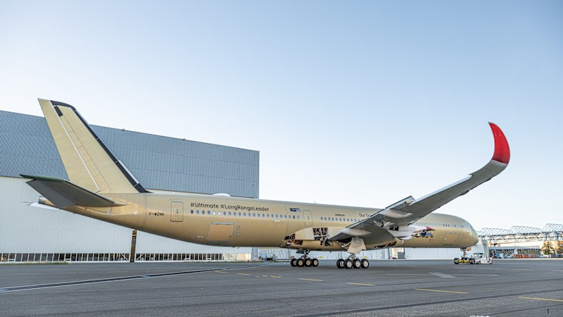 First A350-1000 ULR plane transported to Toulouse for final assembly