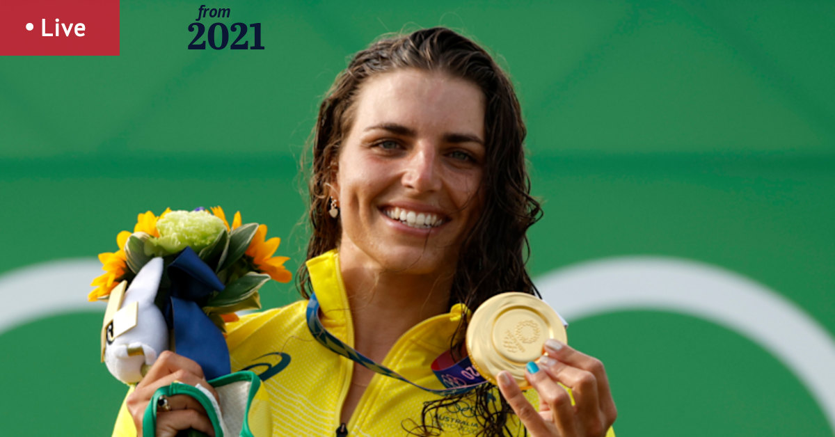 Tokyo Olympics as it happened: Jess Fox wins gold; Titmus, Ledecky make 800m freestyle final; Hockeyroos beat the Kiwis