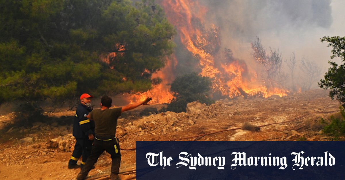 Fires blaze on island of Rhodes as dozens more start across Greece - Vimarsana News