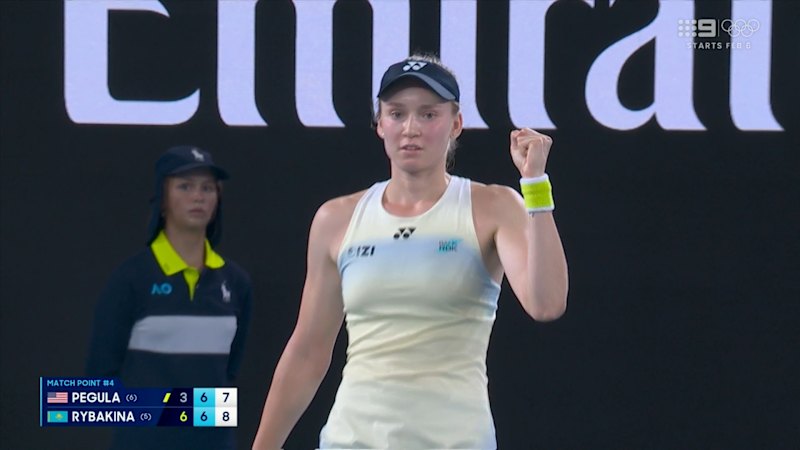 Rybakina survives scare, books spot in final