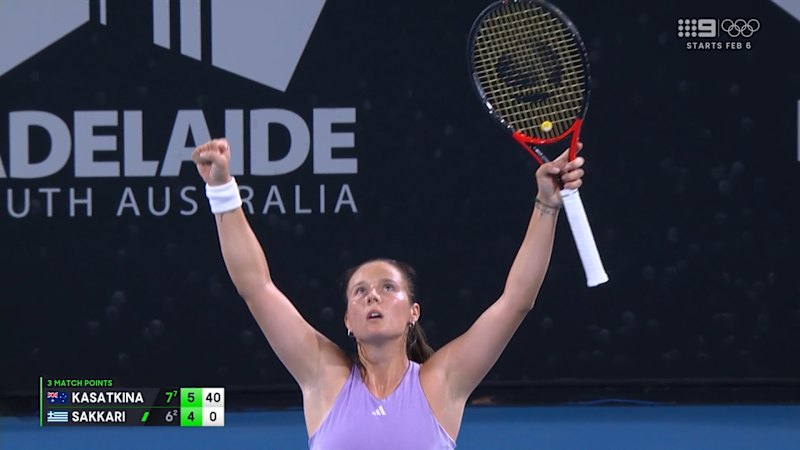 Kasatkina claims first win on Aussie soil