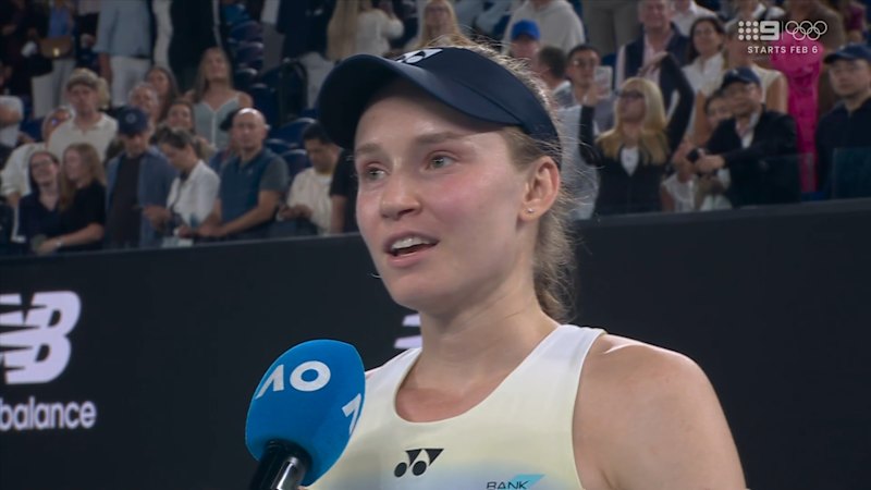 Rybakina reacts to ‘stressful’ win