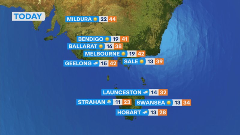 National weather forecast for Wednesday January 7