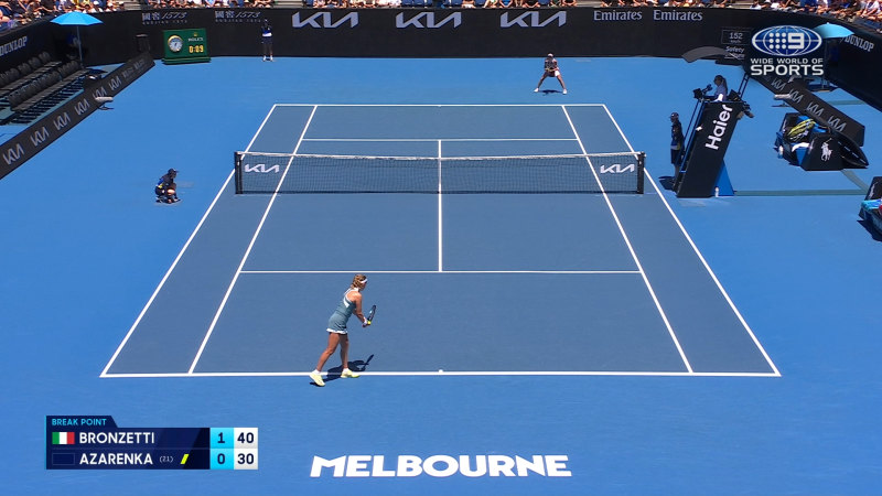 Video: Australian Open Highlights: Lucia Bronzetti v Victoria Azarenka