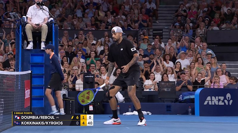 Video: ‘Champagne tennis’ from Kyrgios