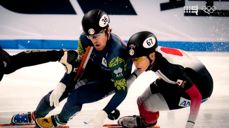Speed skater’s horror racing incident