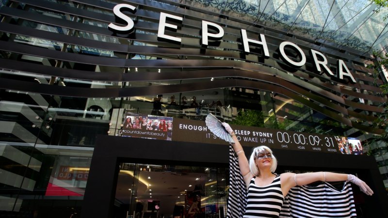 First Aussie Customers Line Up At Sephora's Store Opening In