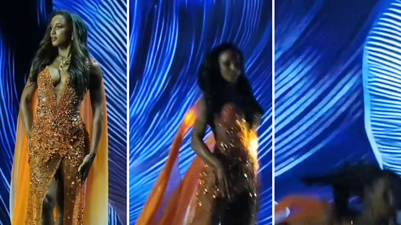 Miss Jamaica Takes a Tumble on Stage - News Directory 3