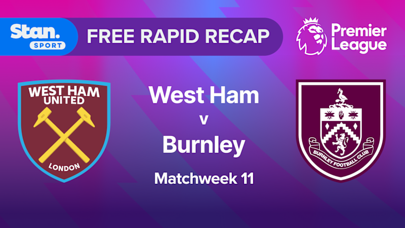 Video: Rapid Recap | MW11: West Ham vs Burnley