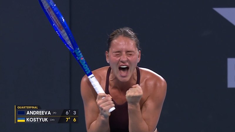 Giant-killing Kostyuk lands semi-final spot