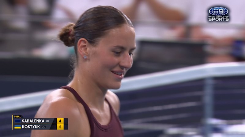 Kostyuk stunned as miss hit sparks rare mistake from rival