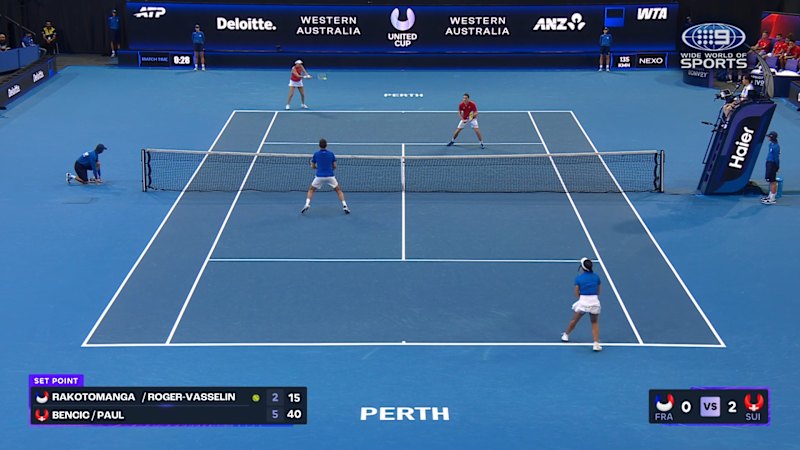 Rakotomanga Rajao & Roger-Vasselin (FRA) v Bencic & Paul (SUI)