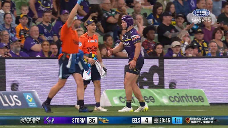 Storm captain limps off injured