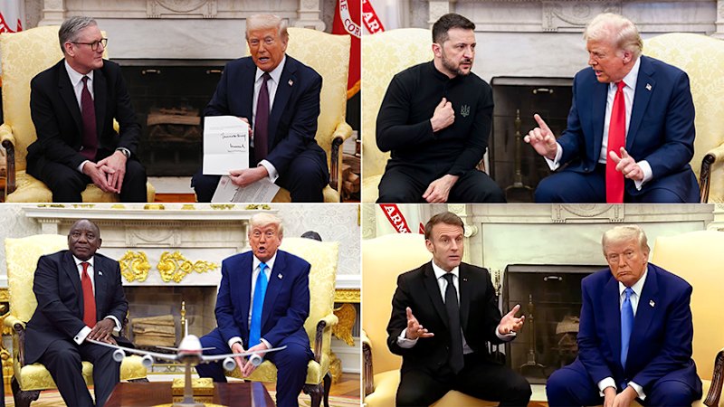 Key moments with world leaders in the Oval Office
