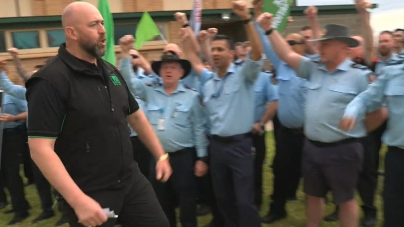 Safety questions as correctional officers walk off the job