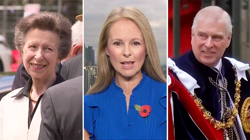 Princess Anne touches down in Melbourne