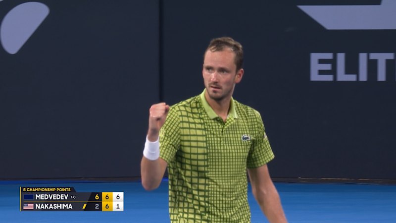 Medvedev claims title as opponent’s error seals final