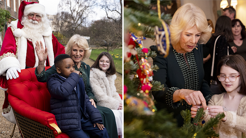 Queen Camilla hosts lunch for kids with illness