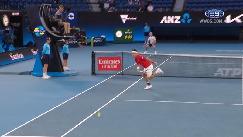 ATP Cup: Kei Nishikori v Diego Schwartzman