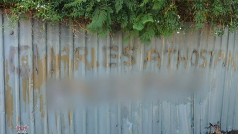 Graffiti believed to be linked to cold case murder