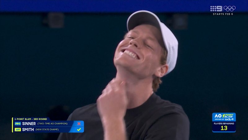 Sinner loses out on  million with one serve