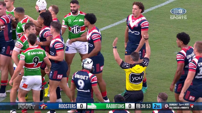 Wong's hit sparks melee in rivalry