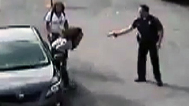 Video: CCTV shows police taser 14yo girl
