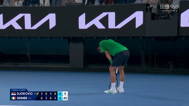 Sinner earns three break points