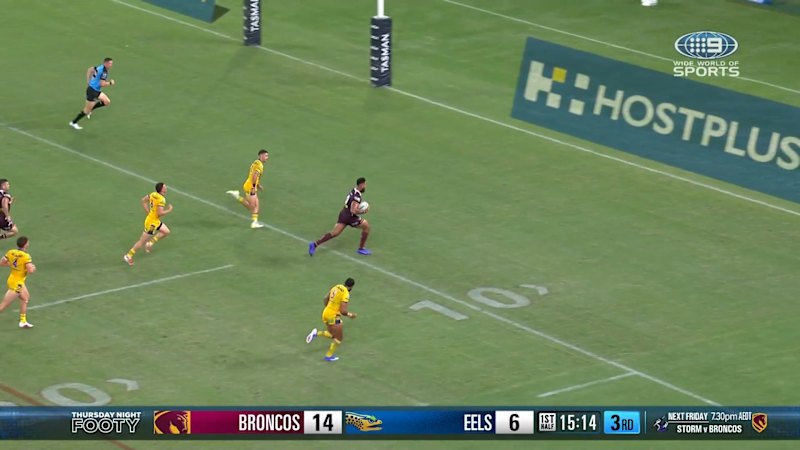 Carrigan, Haas combine for slick Broncos try