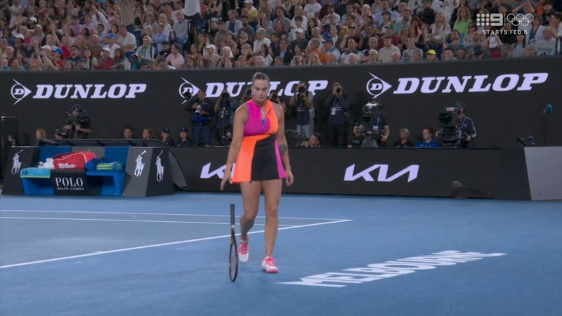 Sabalenka boils over as racquet flies
