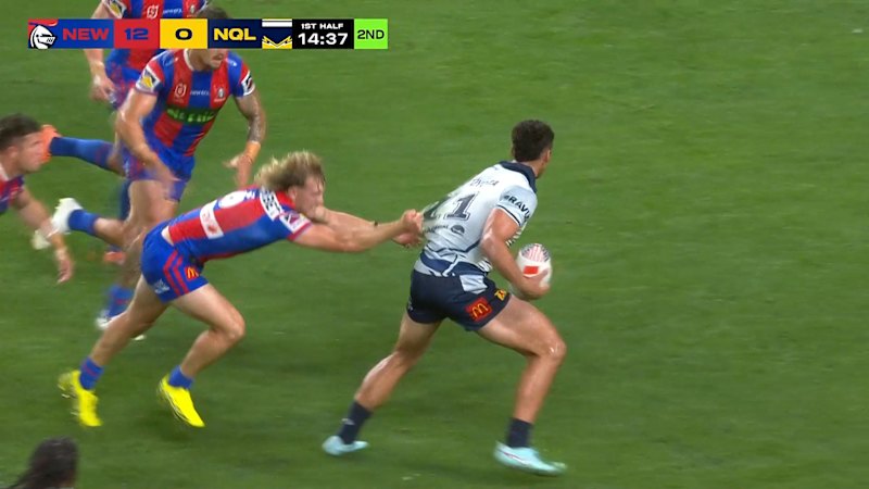 Luki runs over injured Sharpe for try