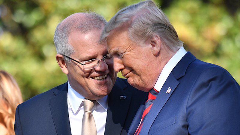 Trump pulls out all the stops for his friend ScoMo