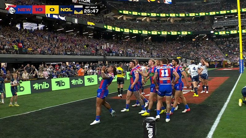 Marzhew hurls ball after try