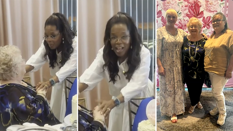 Oprah surprises fan at 80th birthday