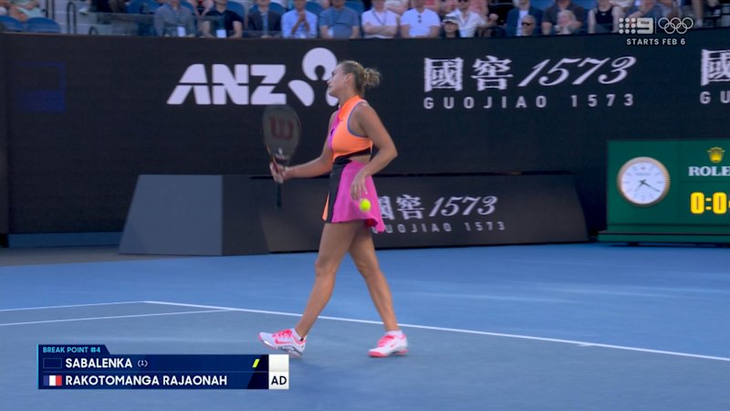 Sabalenka shakes off early break