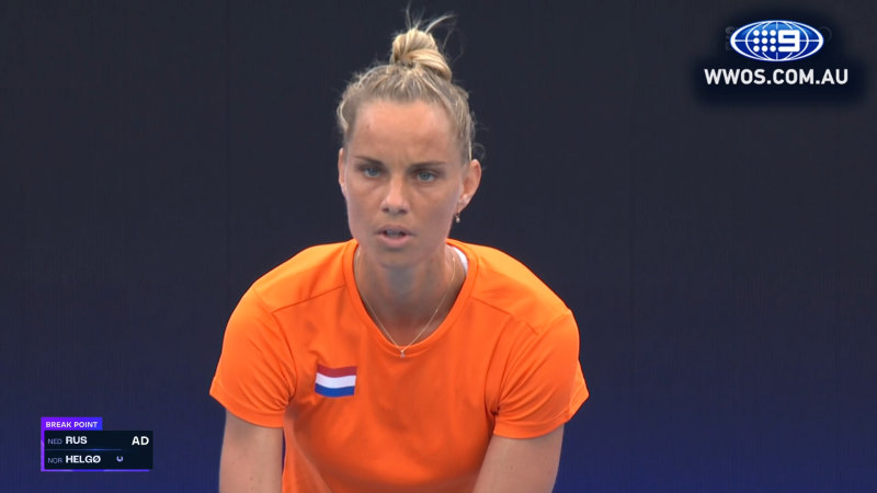 Video: United Cup Highlights: Arantxa Rus v Malene Helgo