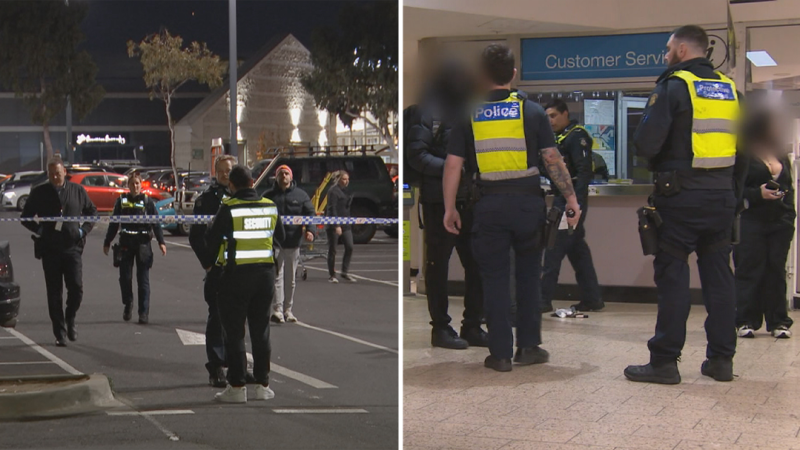 Video: Shots fired during Melbourne shopping centre brawl