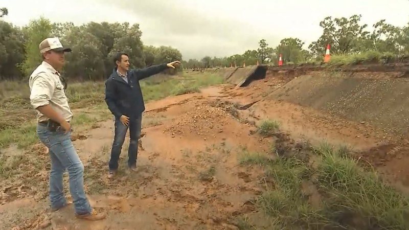 Dozens of rescues in flood-hit Queensland community