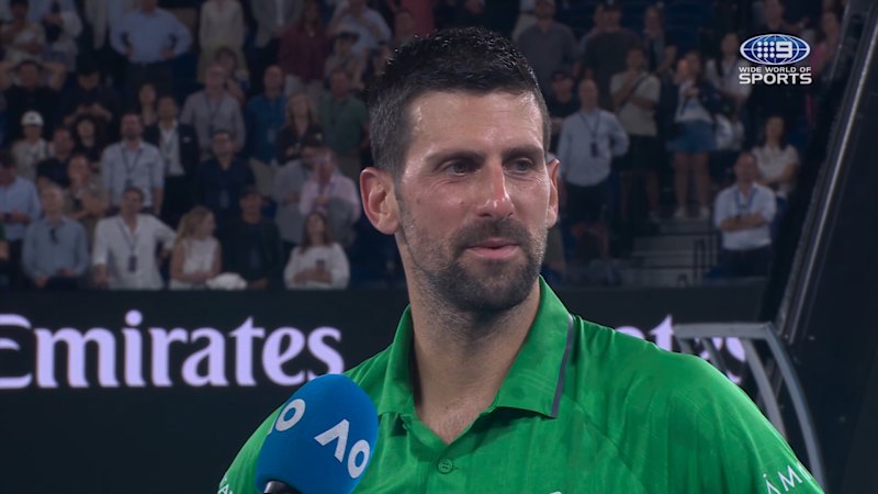 Djokovic lost for words after semi final
