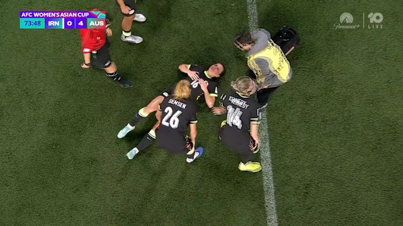 Raso takes heavy blow to face