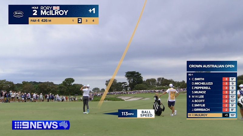 McIlroy struggles in first round of Australian Open