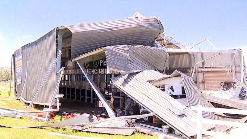 Severe storm tears roofs off houses near Brisbane