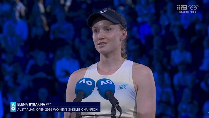 Rybakina salutes Kazakhstan, rival Sabalenka in winner’s speech