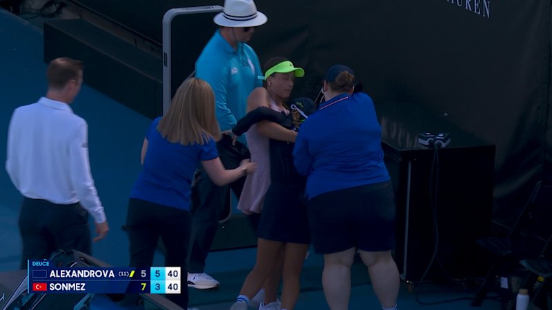Ball boy collapses in Australian Open heat