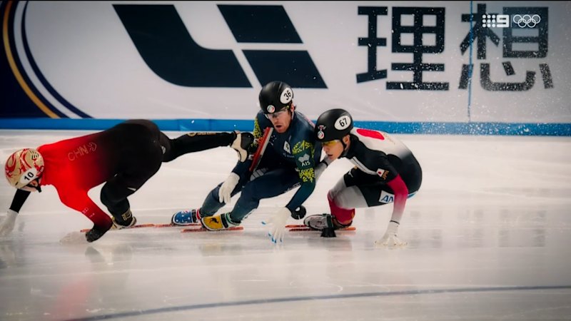 Speed skater’s horror racing incident