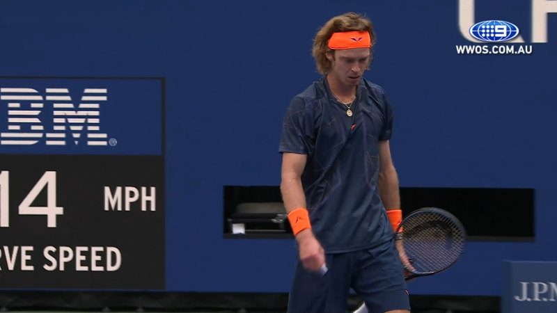 Video: Tennis Highlights: Daniil Medvedev v Andrey Rublev