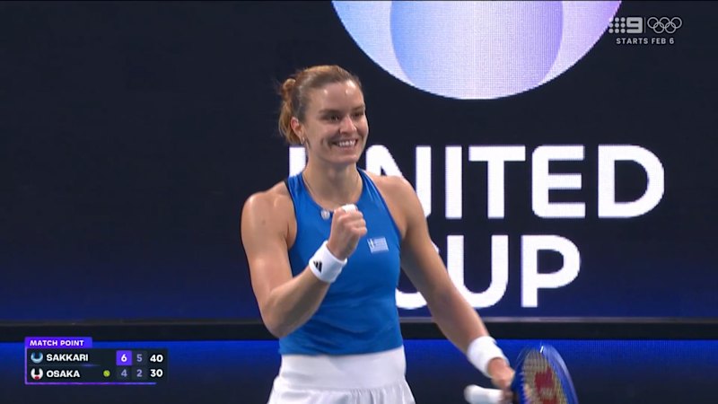 Sakkari too strong for Osaka in United Cup clash